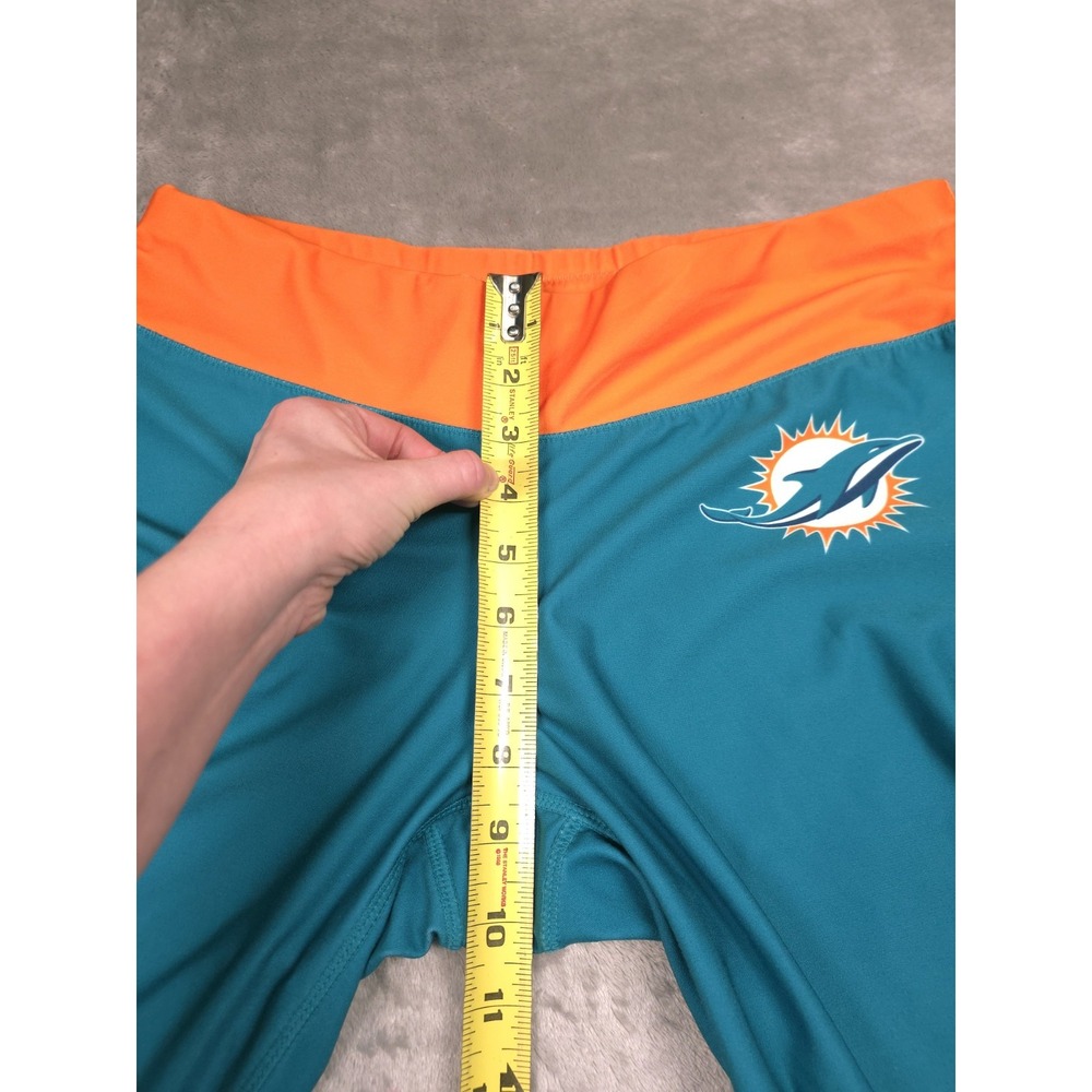 Miami Dolphins Womens Leggings Size L NFL Team Apparel Teal Orange Logo Athletic - Picture 5 of 10